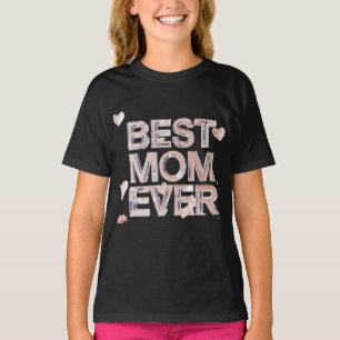 Best Mom Ever Glass 3D Design Modern Mother’s Da T-Shirt