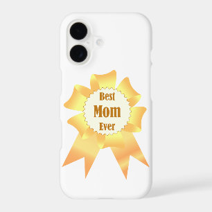 Best mom ever Golden winner award ribbon