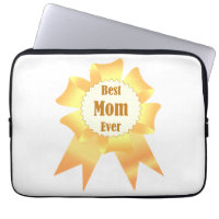 Best mom ever Golden winner award ribbon