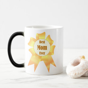 Best mom ever Golden winner award ribbon Magic Mug