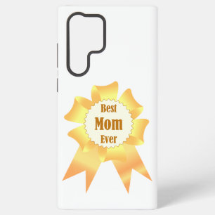 Best mom ever Golden winner award ribbon Samsung Galaxy Case