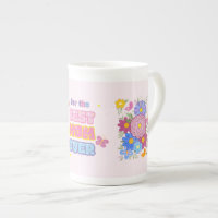 Best Mom Ever Groovy Pastel Floral Mother's Day