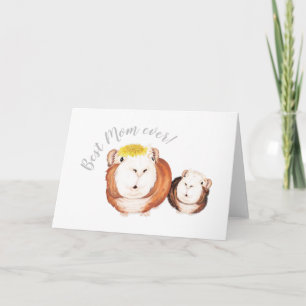 Best Mom Ever! Guinea Pig Mother's Day  Card