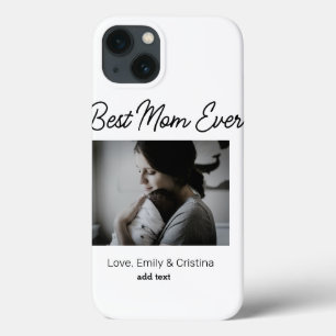 best mom ever happy mothers day add photo name  iPhone 13 case