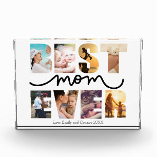 Best mom ever happy mothers day text shaped photo