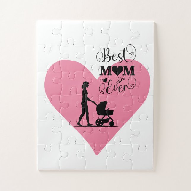 "Best Mom Ever – Heartfelt Moments" Jigsaw Puzzle (Vertical)
