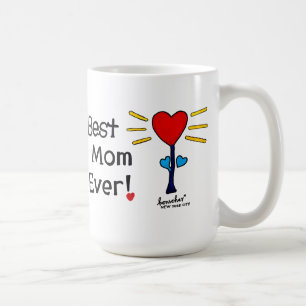 "Best Mom Ever" Heartflower Mug