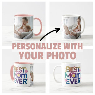 Best Mom Ever Hearts & Flowers Coffee Mug