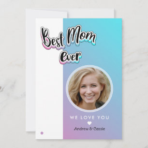 Best mom ever holiday card