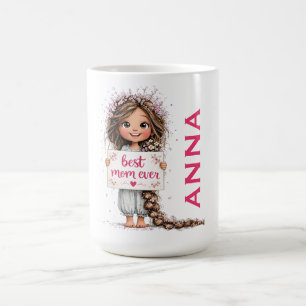 Best Mom Ever Illustration Mug Gift
