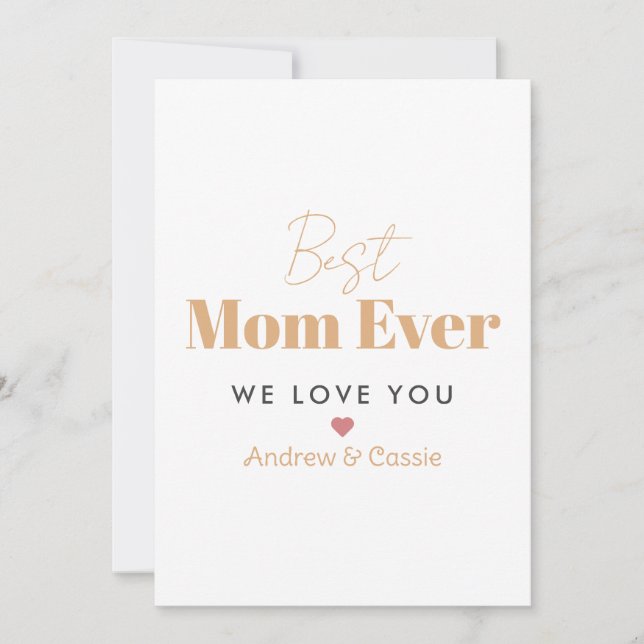 Best mom ever invitation (Front)
