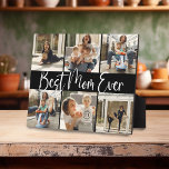 "Best Mom Ever' Keepsake 6 Photo Collage Plaque<br><div class="desc">Let a mother know that she is the 'Best Mom Ever' with this minimal cute keepsake photo collage plaque gift. Design features 6 of your favourite pictures that are easily uploaded by either your phone,  laptop or PC. Makes a wonderful sentimental Mother's Day,  Birthday or Christmas Gift.</div>