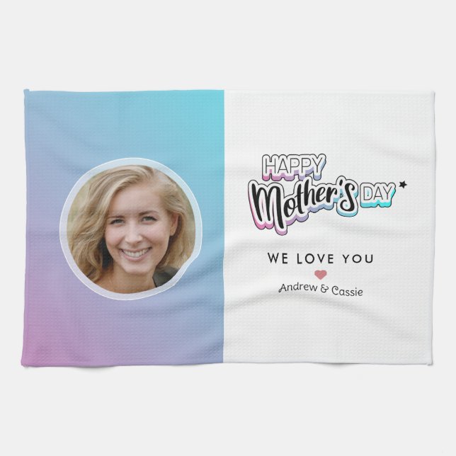 Best mom ever kitchen towel (Horizontal)