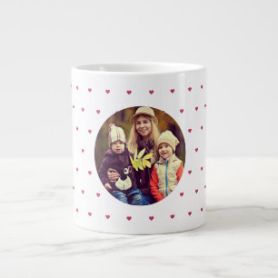 Best Mom Ever Little Heart Photo Mother's Day Large Coffee Mug