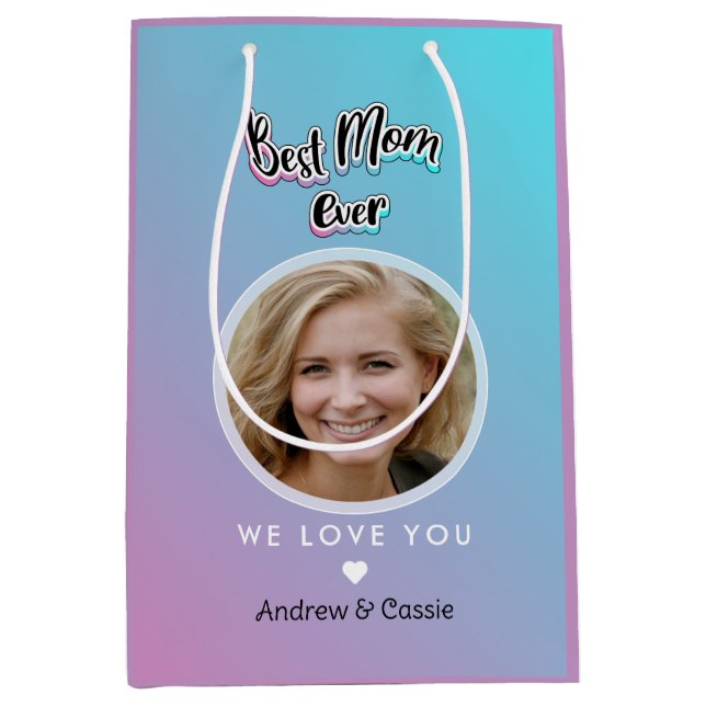 Best mom ever medium gift bag (Front)