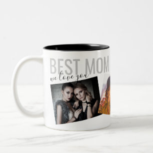Best Mom Ever Modern Chic Custom Photo Coffee Mug