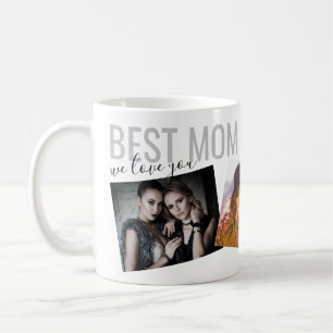 Best Mom Ever Modern Chic Personalized Photo Coffee Mug
