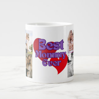 Best mom ever modern photo mother's day gift large coffee mug