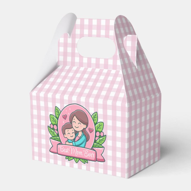 Best Mom Ever, Mom And Child, Custom Favor Box (Front Side)