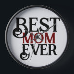 best mom ever, mommy mother mama simple gift clock<br><div class="desc">best mom ever,  mommy mother mama simple gift</div>