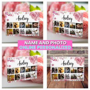 Best Mom Ever Mother Photo Collage Keepsake Block