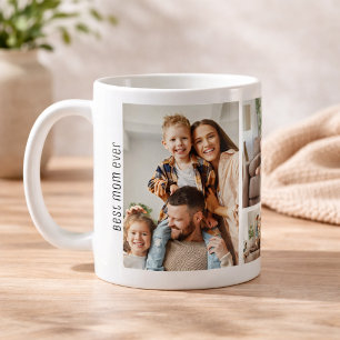 Best Mom Ever Mother's Day 5 Photos Collage Coffee Mug
