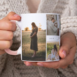 Best Mom Ever | Mother's Day 8 Photo Collage Two-Tone Coffee Mug<br><div class="desc">Send a beautiful personalized mother's day gift to your mom that she'll cherish. Special personalized mother's day family photo collage to display your special family photos and memories. Our design features a simple 8 photo collage grid design with "Best Mom Ever" designed in a beautiful handwritten black script style &...</div>