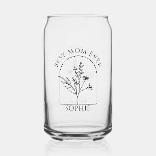Best Mom Ever Mothers day gift for mom Can Glass