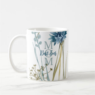 Best Mom Ever Mother's Day Monogram Floral Coffee Mug