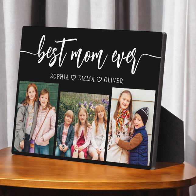 Best Mom Ever - Mother's Day Photo Collage Plaque (Creator Uploaded)