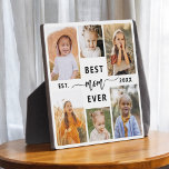 Best Mom Ever - Mother's Day Photo Collage Plaque<br><div class="desc">Celebrate your mom with the "Best Mom Ever" Mother's Day Photo Collage Plaque. This personalized plaque features a beautifully arranged collage of cherished photos, capturing special moments and memories. The heartfelt message "Best Mom Ever" adds a loving touch. Crafted from high-quality materials with a sleek finish, it's perfect for displaying...</div>