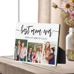 Best Mom Ever - Mother's Day Photo Collage Plaque<br><div class="desc">Celebrate your mom with the "Best Mom Ever" Mother's Day Photo Collage Plaque. This personalized plaque features a beautifully arranged collage of cherished photos, capturing special moments and memories. The heartfelt message "Best Mom Ever" adds a loving touch. Crafted from high-quality materials with a sleek finish, it's perfect for displaying...</div>