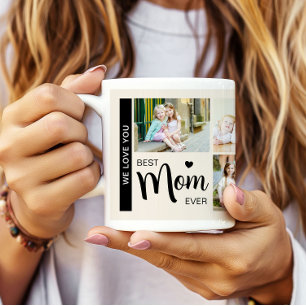 Best Mom Ever Mothers Day Photo Cream Tan Coffee Mug