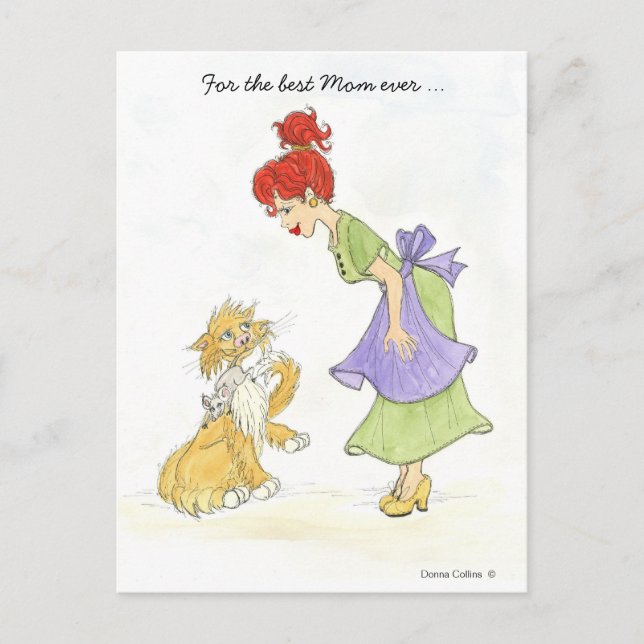 Best Mom ever Mother's Day Postcard (Front)