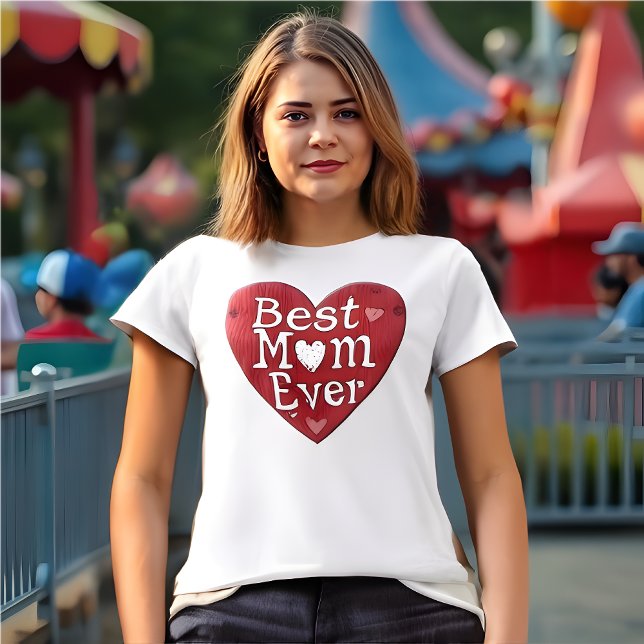Best Mom Ever Mother's Day T-Shirt (Best Mom Ever - Retro-Inspired Mother's Day T-Shirt.  Celebrate motherhood everyday. )