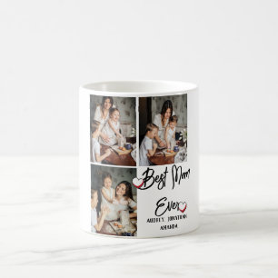 best mom ever, mothers Day, three photo collage Coffee Mug