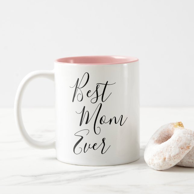Best Mom Ever | Mother's Day Two-Tone Coffee Mug (With Donut)