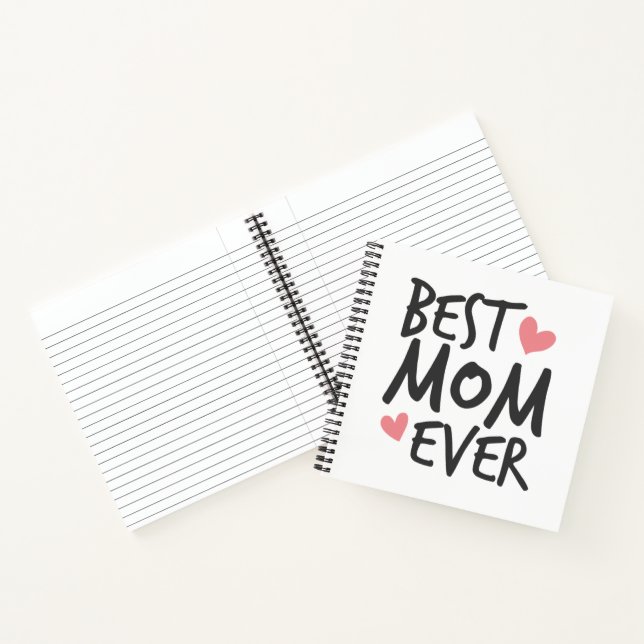Best Mom Ever Mother's Day Typography | Notebook (Inside)