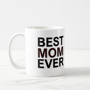 Best Mom Ever Mother's Day with Tiny Red Hearts Coffee Mug