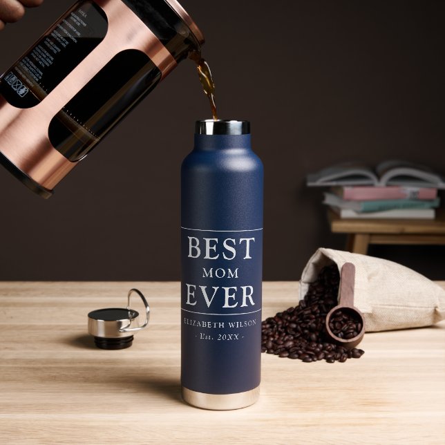Best Mom Ever Mothers Gift Water Bottle (Coffee)