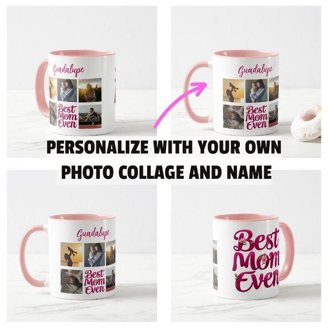 Best Mom Ever Mother's Photo Collage Coffee Mug (Best Mom Ever Mother's Photo Collage Mug)