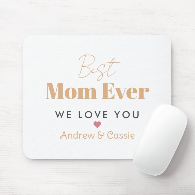 Best mom ever mouse pad (With Mouse)