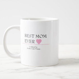 Best Mom Ever Mug with Pink Heart – Confirmed By..