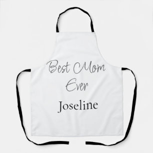 Best mom ever name simple minimal stylish mothers  apron
