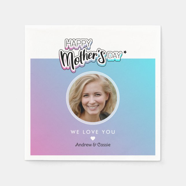 Best mom ever napkin (Front)