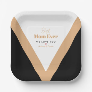 Best mom ever paper plate