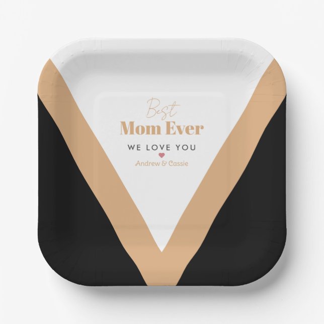 Best mom ever paper plate (Front)