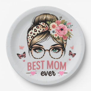 Best Mom Ever Paper Plate