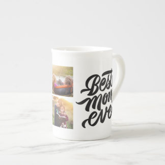 Best Mom Ever Personalized 6 Photo Collage Bone China Mug