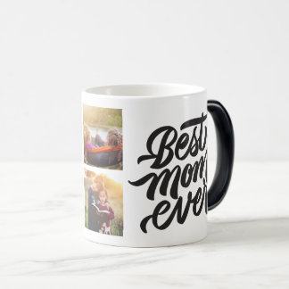 Best Mom Ever Personalized 6 Photo Collage Magic Mug